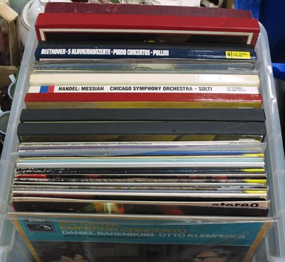Lot 1112 - A quantity of 40+ records, mainly classical,...