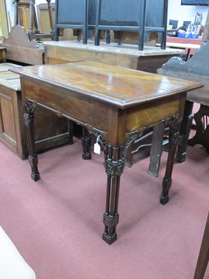 Lot 1563 - George III and Later Mahogany Silver Table,...