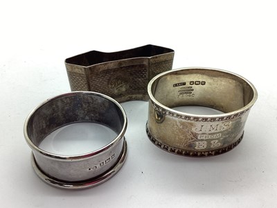 Lot 15 - A Hallmarked Silver Napkin Ring, with...