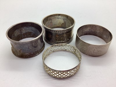 Lot 24 - A Hallmarked Silver Napkin Ring, with...