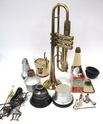 Lot 1358 - An 'Old Ambassoador' Brassed Trumpet, serial...