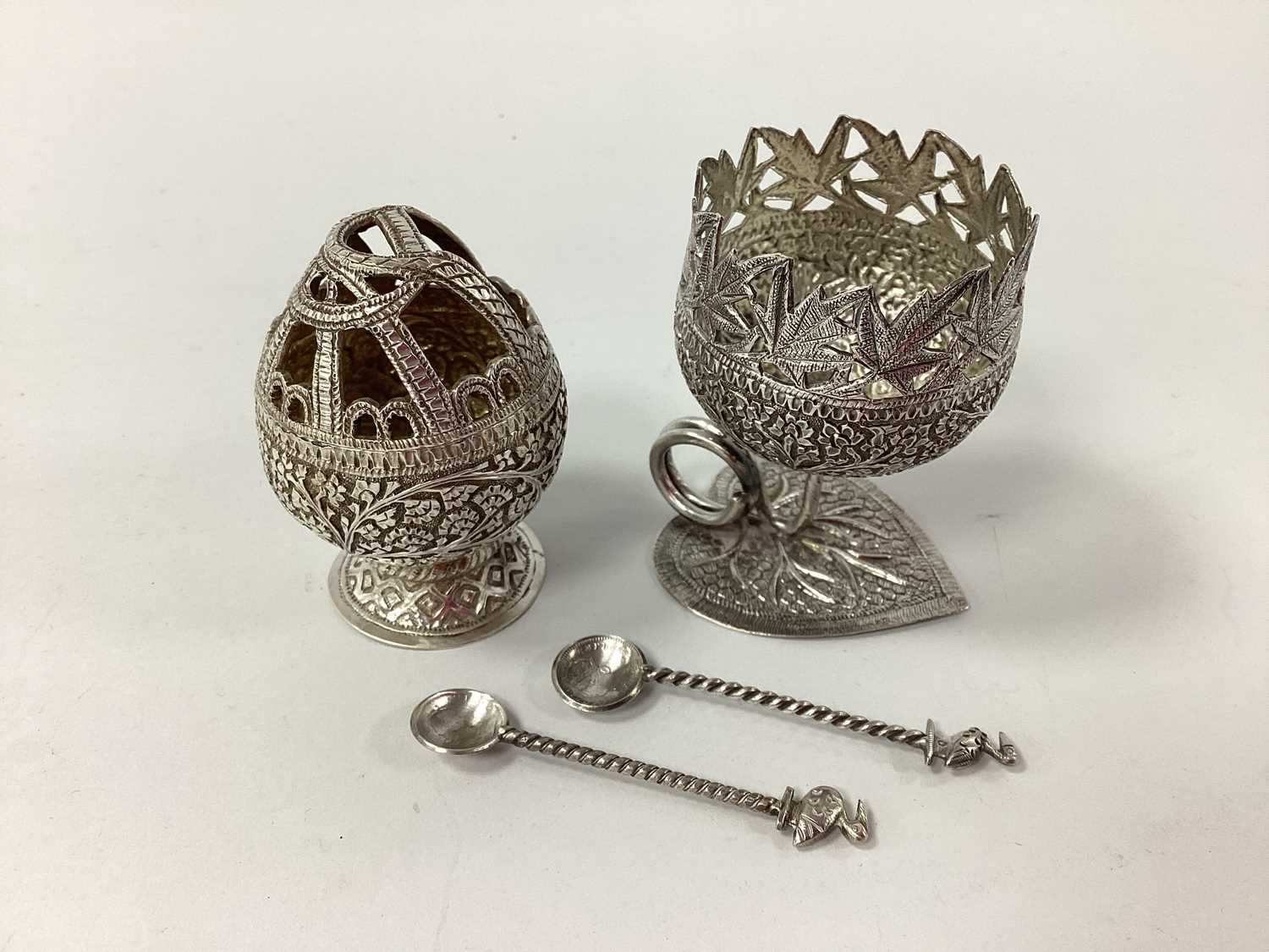 Lot 26 - Two Highly Decorative Middle Eastern Salts,...