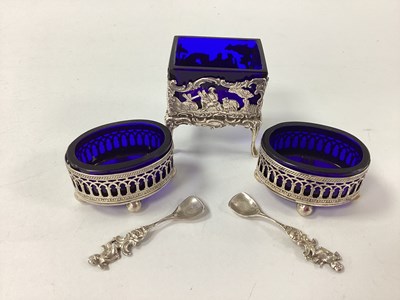 Lot 35 - Wilhelm T Binder; A Pair of German Salts, each...