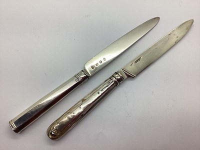 Lot 19 - A Georgian Hallmarked Silver Knife, RT,...