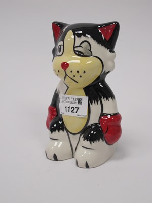 Lot 1127 - Lorna Bailey 'Ali' (the Boxer) Cat, 14cm high.