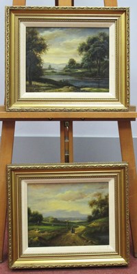 Lot 1173 - E. Vernon, Figures of Sheep by County Path,...