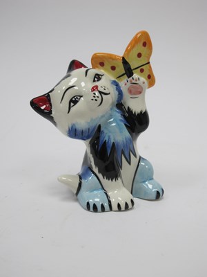 Lot 1152 - Lorna Bailey 'Fly By' the Cat, 13cm high.