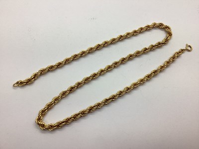 Lot 98 - A 9ct Gold Hollow Ropetwist Chain, of uniform...