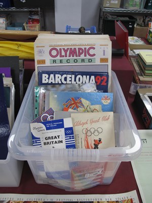 Lot 496 - Full Set of Fifteen Olympic Record Newspapers,...