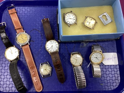 Lot 277 - Vintage and Later Gent's Wristwatches,...