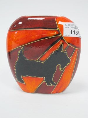 Lot 1134 - An Anita Harris Deco Dog 'Scottie' Vase, purse...