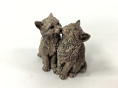 Lot 10 - A Novelty Hallmarked Silver Filled Cat Figure...