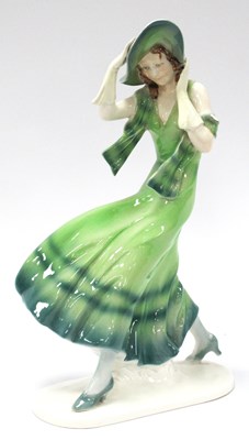 Lot 1066 - An Art Deco Goldscheider Style Porcelain Model...