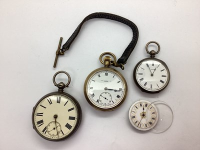 Lot 303 - A Hallmarked Silver Cased Openface Pocket...