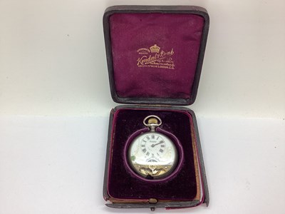 Lot 306 - An Antique Swiss Made 8 Days Openface Pocket...