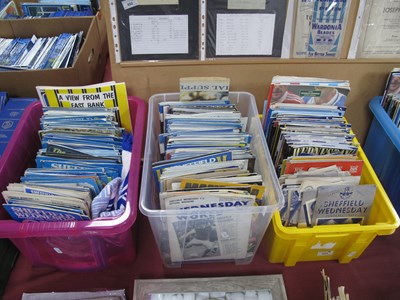 Lot 653 - Sheffield Wednesday Home Programmes, many...