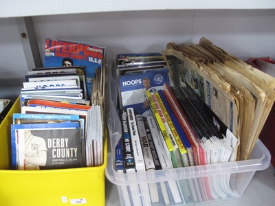 Lot 450 - Derby County Home and Away Programmes 1960s...