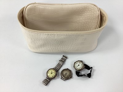 Lot 328 - Two Vintage Ladies Wristwatches, cases stamped...