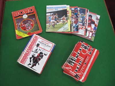 Lot 442 - Middlesbrough Home Programmes approx 125,...