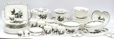 Lot 1051 - Portmeirion Christmas Themed Dinnerware,...