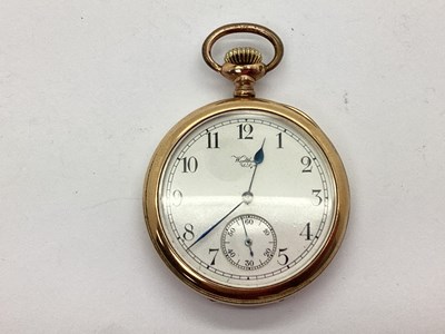 Lot 313 - Waltham U.S.A.; A Gold Plated Openface...