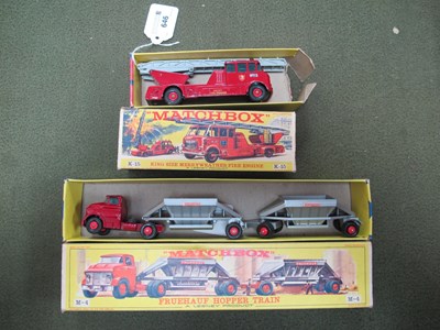 Lot 646 - Two Original Matchbox Major Pack M-4 Fruehauf...