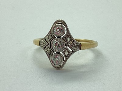 Lot 69 - An Antique Style Three Stone Diamond Ring, the...