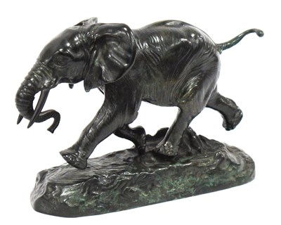 Lot 1287 - After Antoine-Louis- Barye (French 1795-1875);...