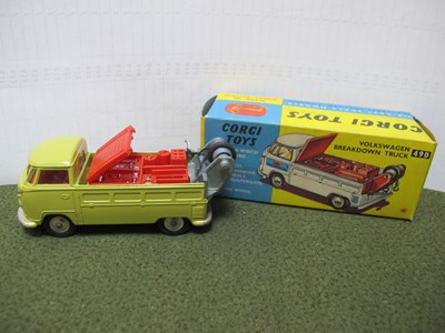 Lot 650 - Corgi No 490 Volkswagen Breakdown Truck, olive...