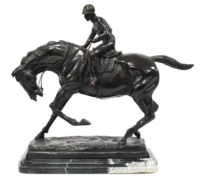 Lot 1281 - After Pierre Joules Mene (1810-1879; A Bronzed...