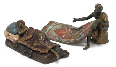Lot 1276 - An Austrian Cold Painted Bronze Figure of an...