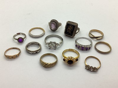 Lot 131 - A Small Collection of Assorted Dress Rings,...