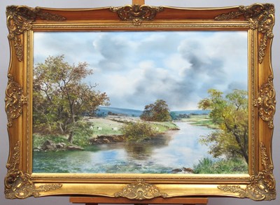 Lot 1210 - BRIAN RICHARD (Late XX Century) *ARR 
River...