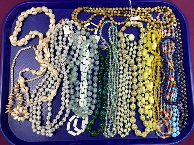 Lot 244 - Vintage and Later Bead Necklaces, including...