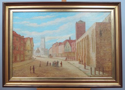 Lot 1154 - XIX CENTURY 
Horse and Cart and Figures in a...