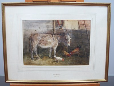 Lot 1188 - JOHN ATKINSON (1863-1924) 
Stable Interior...