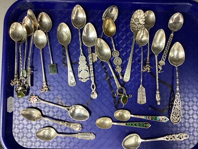 Lot 198 - A Collection of Assorted Teaspoons, including...