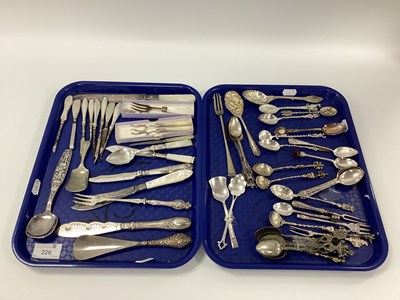 Lot 226 - Hallmarked Silver Handled Manicure and Other...