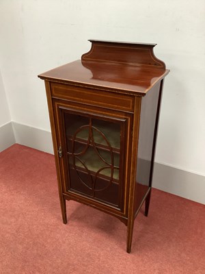 Lot 1533 - An Edwardian Mahogany Inlaid Display Cabinet,...