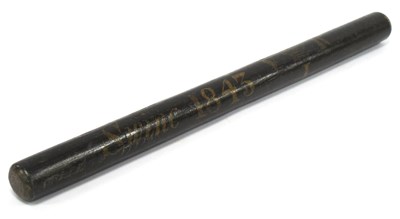 Lot 1257 - A Victorian Wooden Baton, painted inscription '...