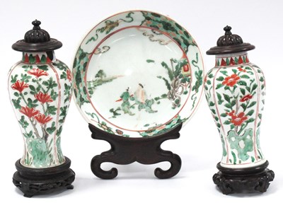 Lot 1120 - A Chinese XIX Century Porcelain Saucer Dish,...