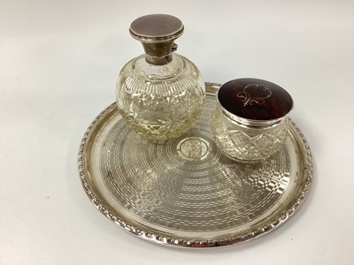 Lot 43 - A Hallmarked Silver Topped Globular Glass...