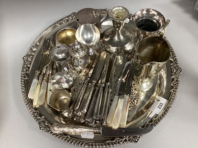 Lot 233 - A Hallmarked Silver Handled Cheese Knife,...