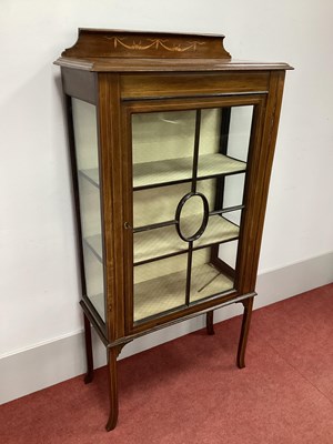 Lot 1529 - An Edwardian Mahogany Inlaid Display Cabinet,...