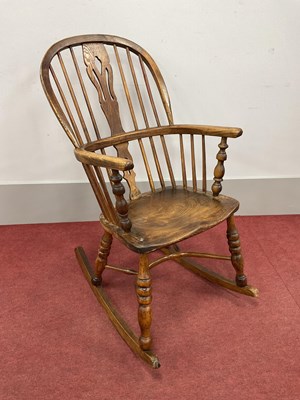 Lot 1587 - A XIX Century Ash and Elm Windsor Rocking...
