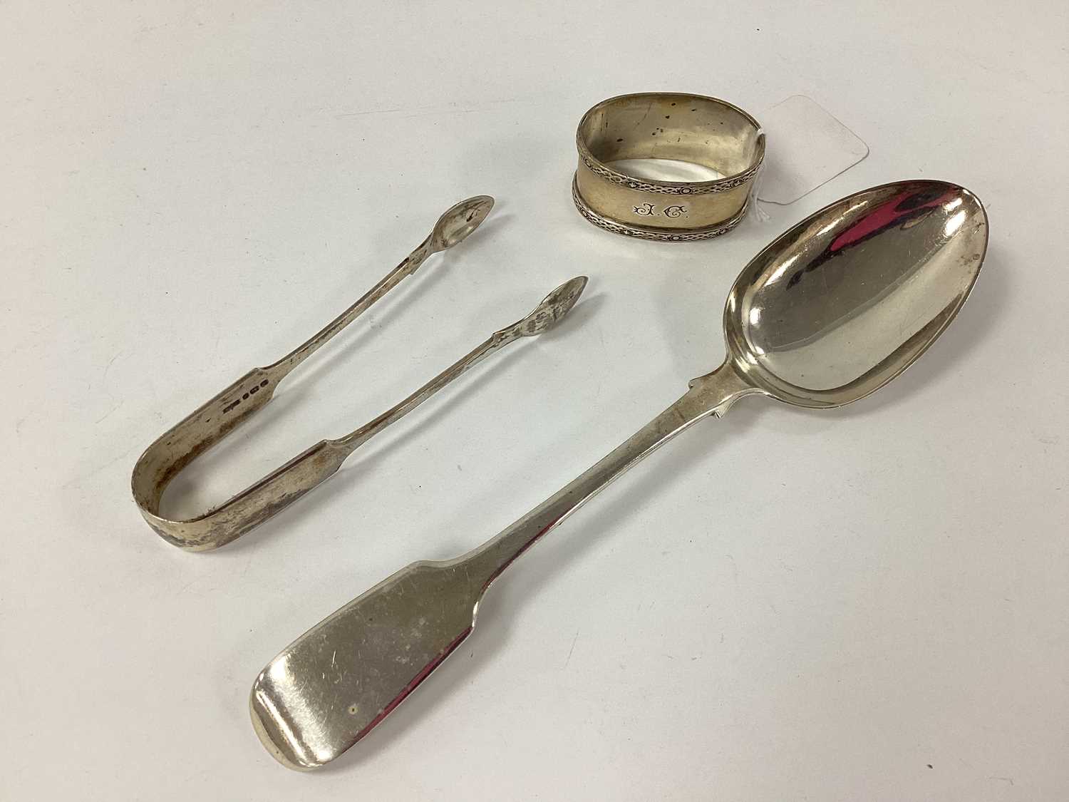 Lot 13 - A Victorian Hallmarked Silver Fiddle Pattern...