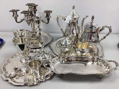Lot 192 - A Collection of Assorted Plated Ware,...