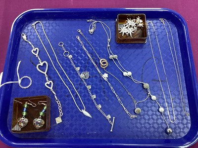 Lot 180 - A Selection of "925" and Other Chains and...