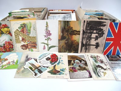 Lot 1333 - Two Boxes of Picture Postcards, dating from...