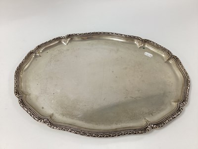 Lot 280 - Koch & Bergfeld German Oval Tray, of shaped...